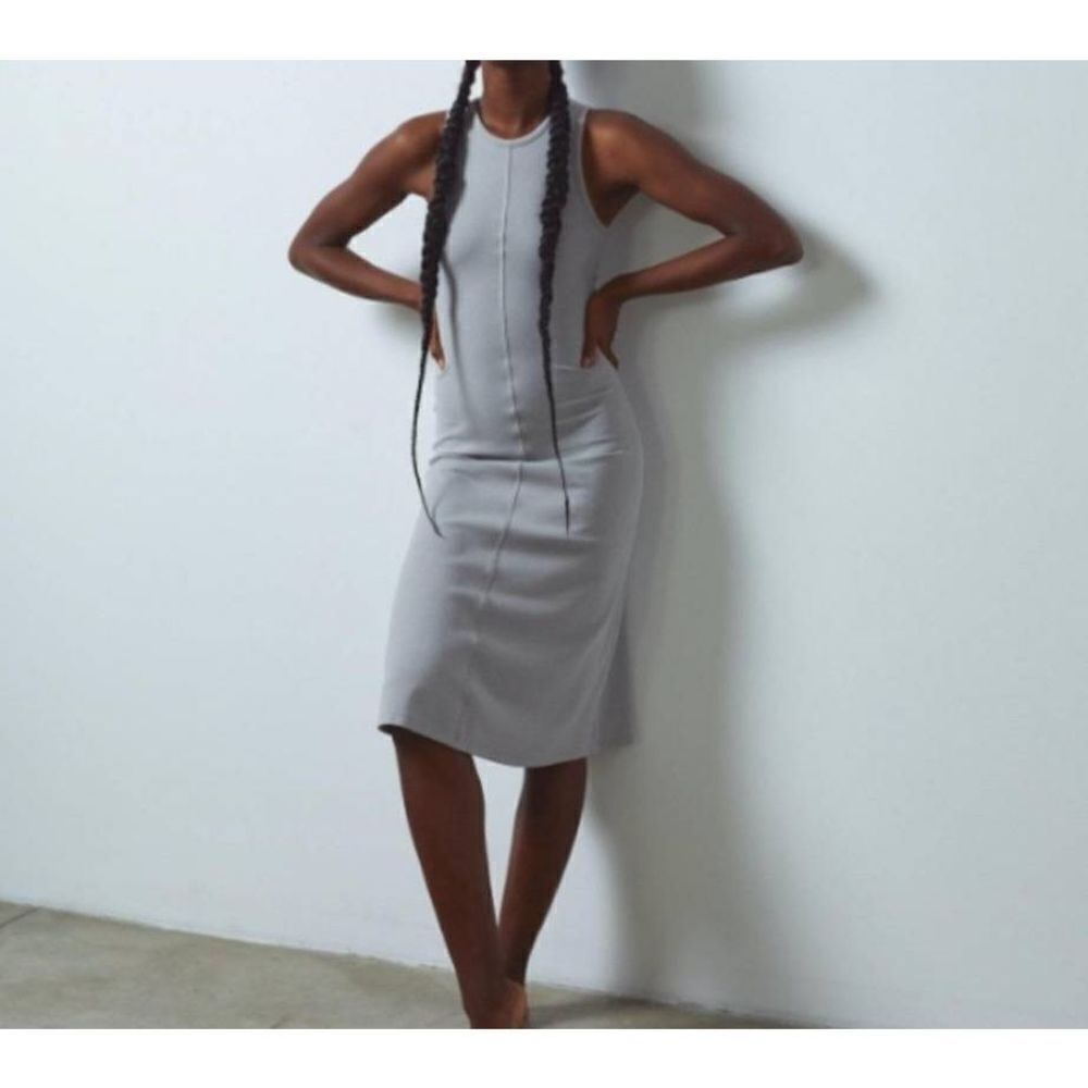 LUNYA Restore Fitted grey Dress sz Small